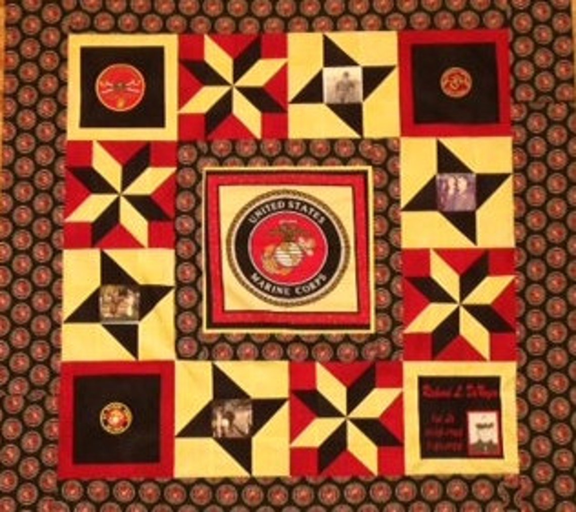 Custom Military Quilts Etsy