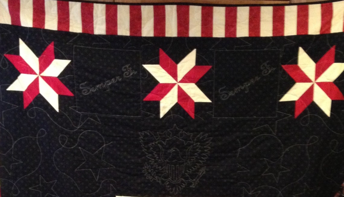 Custom Military Quilts Etsy