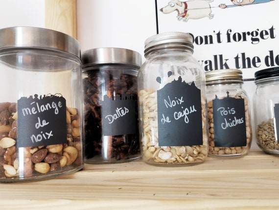 The World 8 Chalkboard Stickers With Skylines Of Paris New Etsy