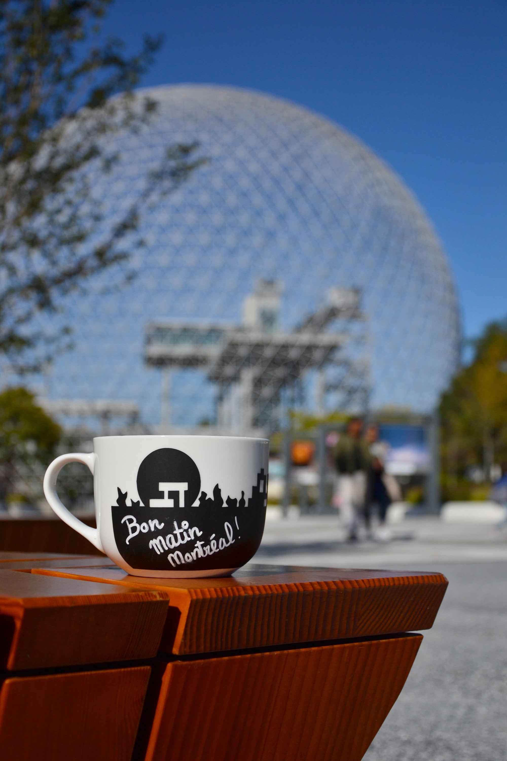Tasse Ardoise Souvenir Montréal Expo 67 Biosphère Habitat Calder Man Pic Nic Electronik Craie Mug Pe
