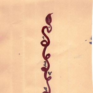 Snake Painting Snake Tantra Painting 1980&#39;s