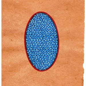 1970's Tantra Tantric Painting on Old paper Vintage Tantra Lingam Dance of Energy Shaligram Art Gift Unique