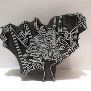 Indian Hand Carved Wooden Printing Blocks Wooden Printing Stamps Textile wood printing Stamps wood printing blocks TEXTILE PRINTING Vintage