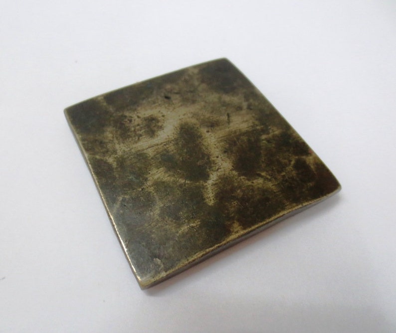 Vintage Indian Brass Bronze Jewelry Making tool Mould Stamp Dye Wax Seal Multiple Designs In One Large Square Pattern