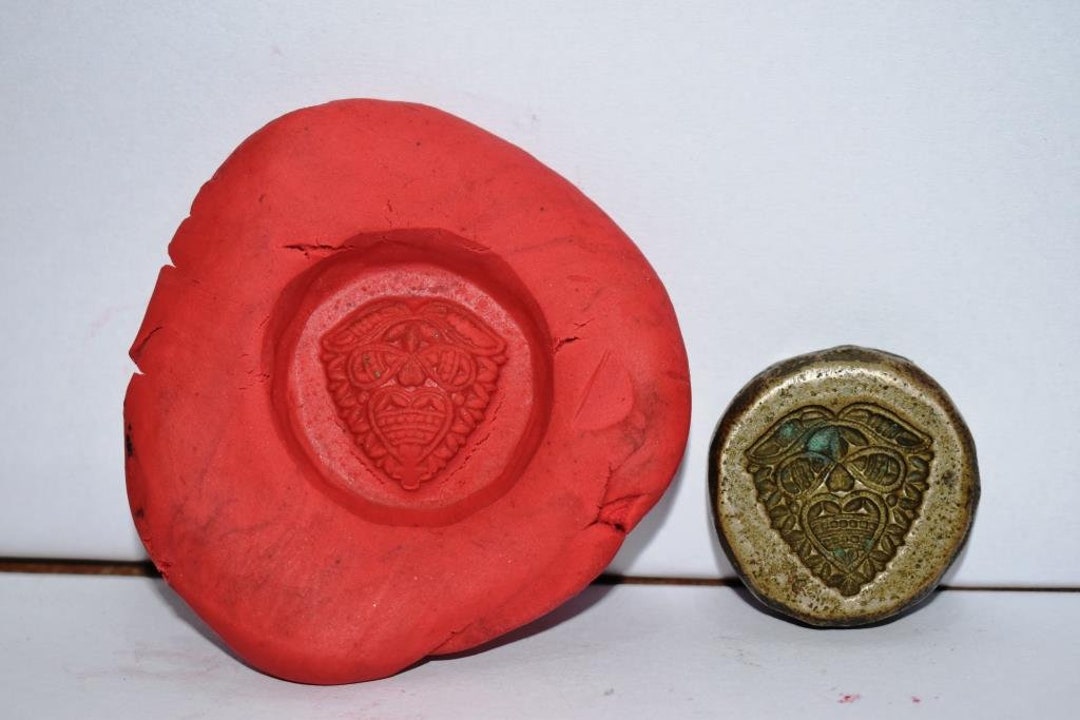 Ins Rajput Stamp Indian Brass Bronze Jewelry Making Tool Mould Stamp Dye Wax Seal ...
