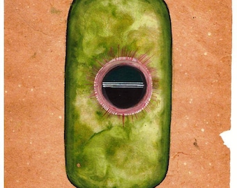 Pintura tântrica tântrica dos anos 1970 em papel antigo Tantra Lingam Shaligram presente exclusivo