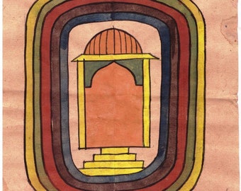 Tantra Painting Tantric Art Painting Satwik Neo Tantra Temple Painting Vintage Old Paper