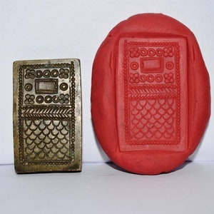 Ins Rajput Stamp Indian Brass Bronze Jewelry Making Tool Mould Stamp Dye Wax Seal ...