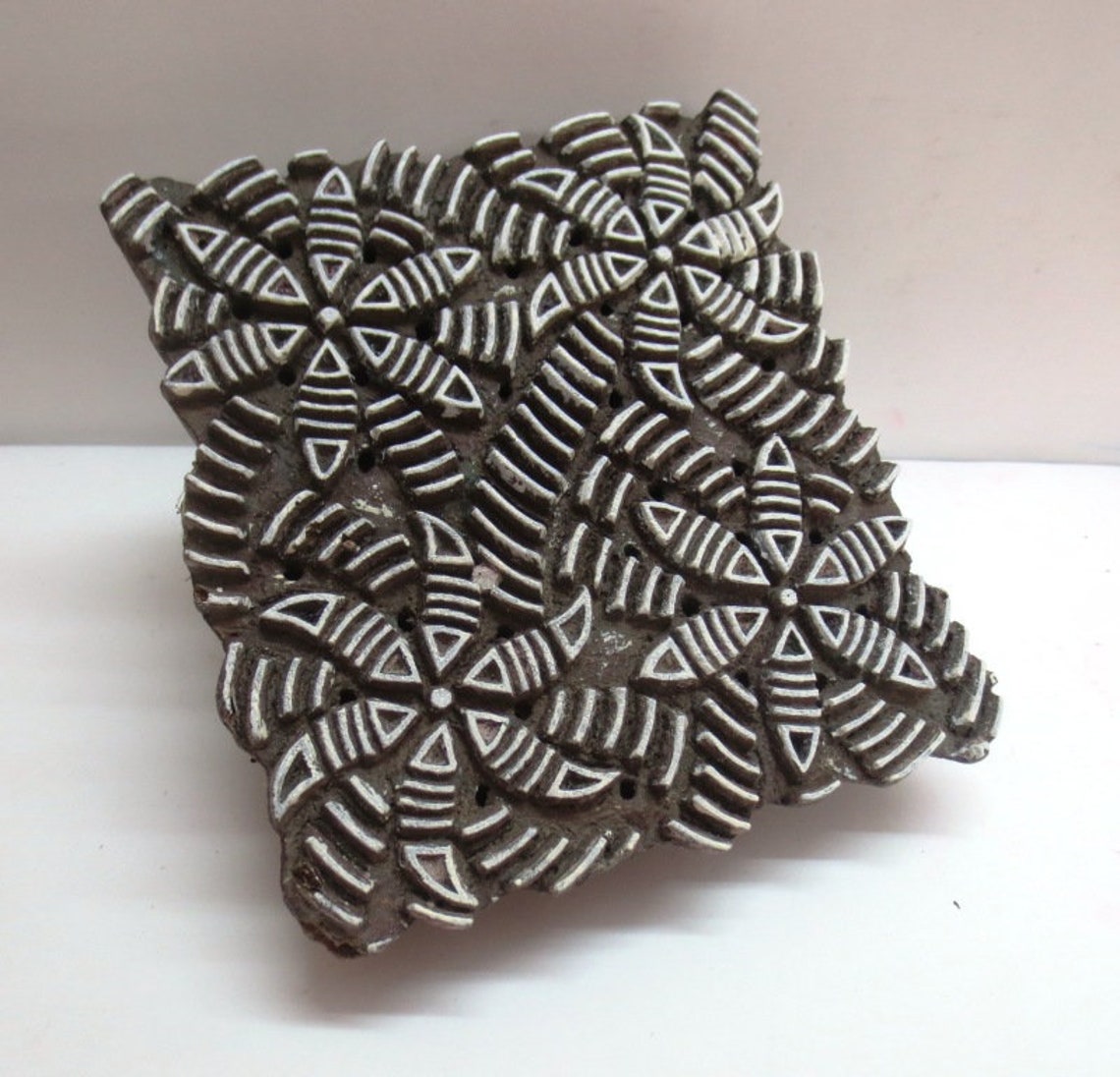 Indian Hand Carved Wooden Printing Blocks Wooden Printing Etsy