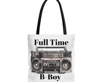 B-Boy tote bag graba hip hop old school radio