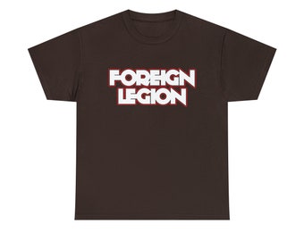 camiseta clásica de hip hop vintage old school 90's underground hip hop rap camiseta Legión extranjera
