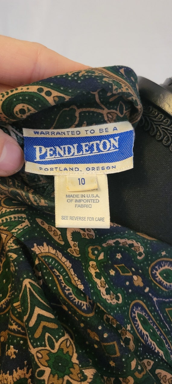 Vintage 90s Pendelton Paisley Buttondown - image 2