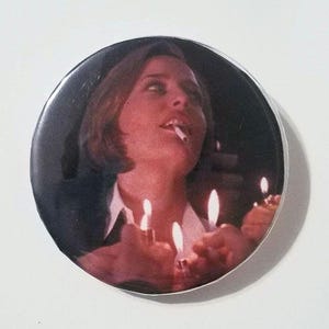Cigarette Scully X-Files Large 2.25 inch Pinback Button