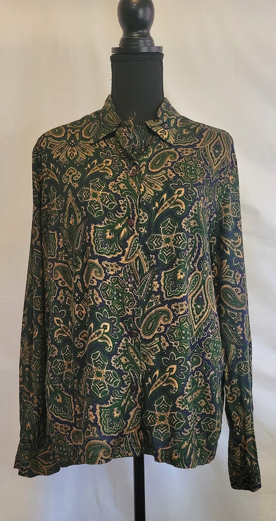 Vintage 90s Pendelton Paisley Buttondown - image 1