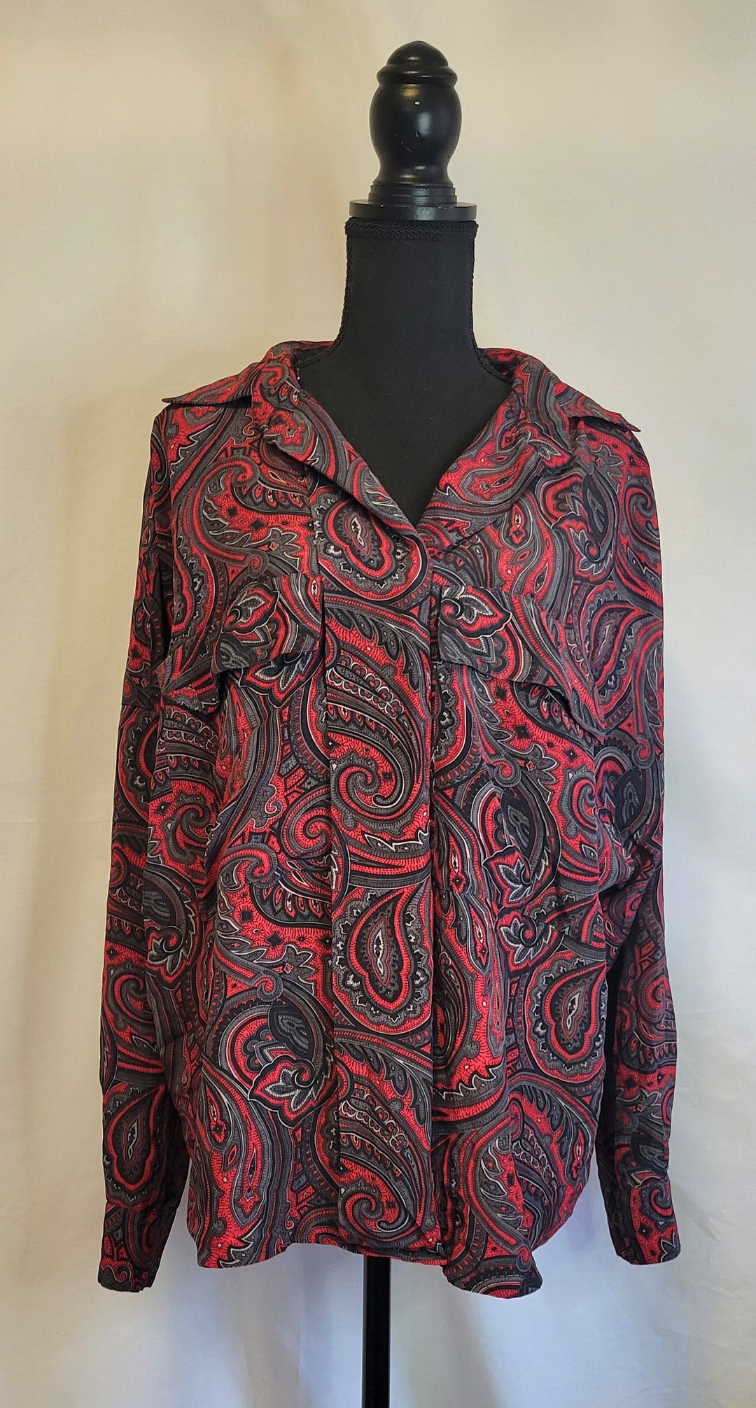 【新品 定価6.1万】OLD ENGLAND シルク100% ペイズリーブラウス ヴィンテージ 100% シルク ペイズリー ブラウス M/L - Etsy 日本