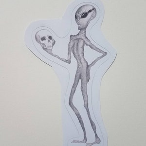 Alien Hamlet 3.5 inch Sticker