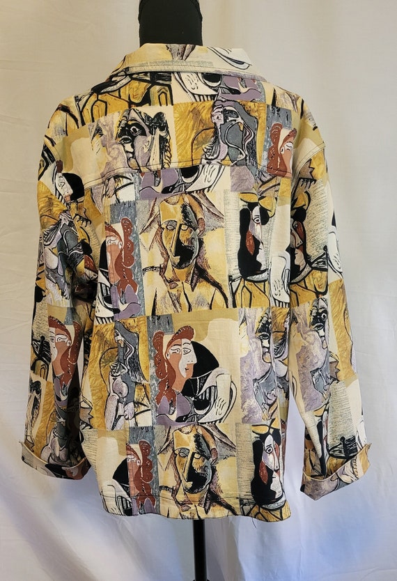 Vintage Picasso Lightweight Denim Jacket M/L - image 4
