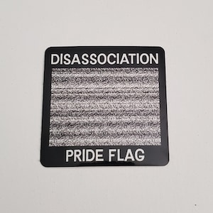 Disassociation Pride Flag 3 inch Sticker