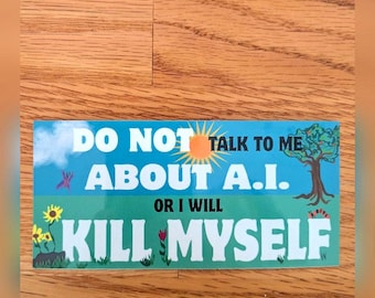Do Not Talk to Me Medium Rectangle Sticker
