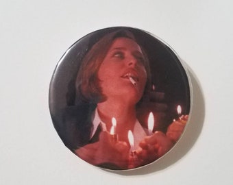Cigarette Scully X-Files Large 2.25 inch Pinback Button