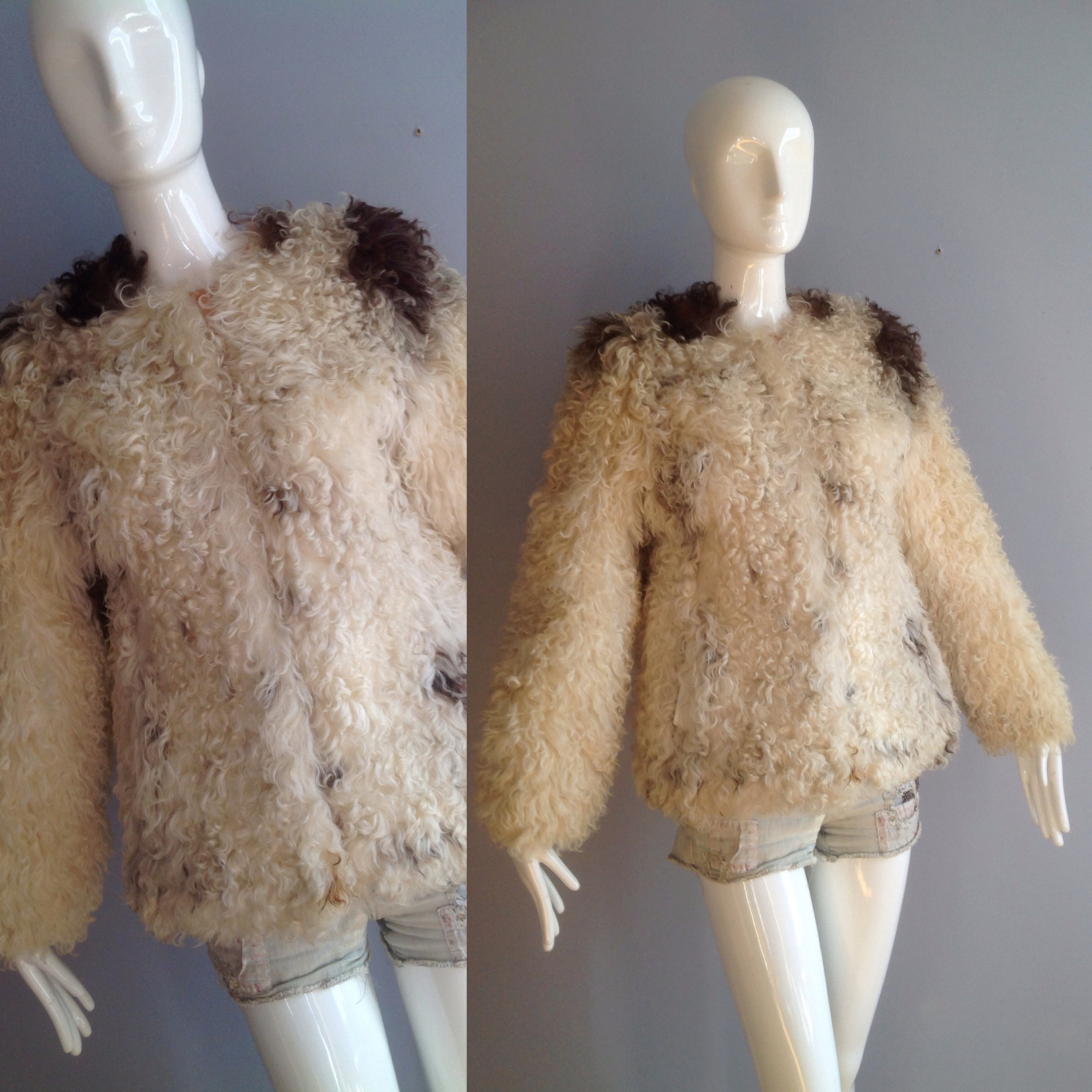 RR2813 Faux Mongolian Fur Trim Coats Women Fully Cotton Lined Suede Maxi  Winter Jackets Warm Faux Fur X-Long Coats Hook Closure