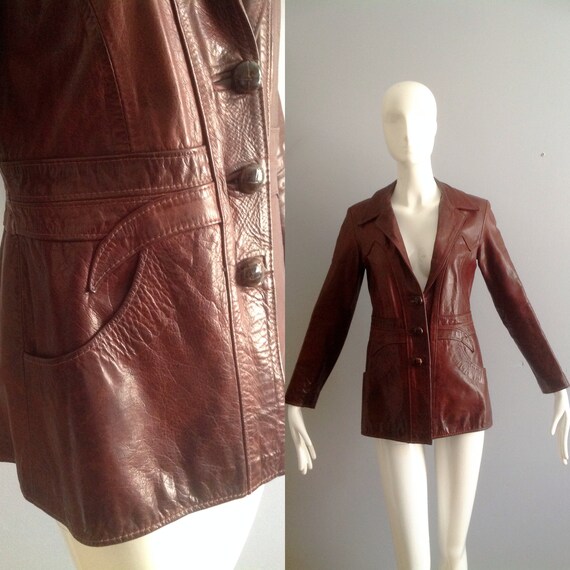 Alberta Ferretti Brown ethnic frayed leather jacket Alberta Ferretti Brown ethnic frayed leather jacket
