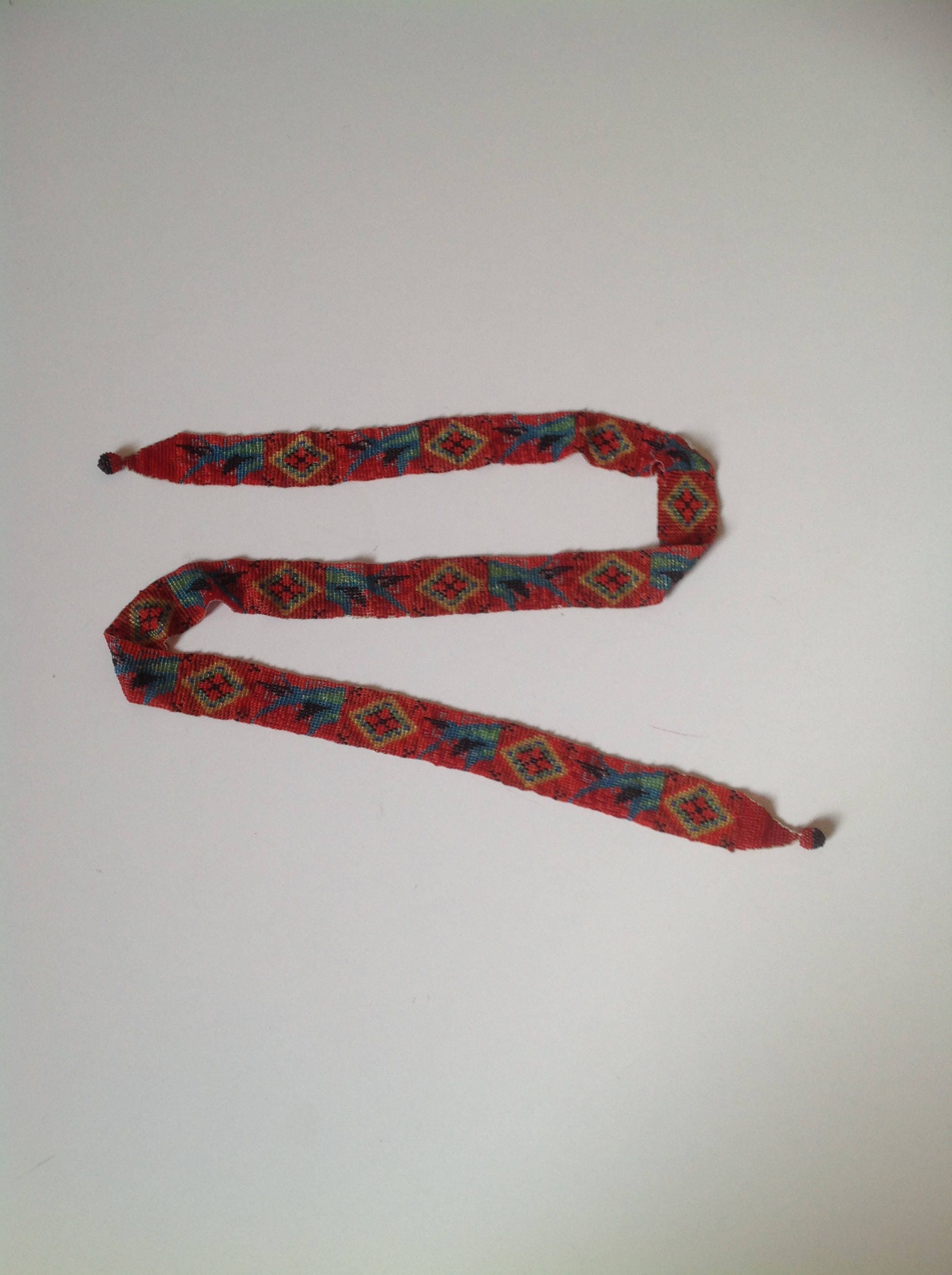 Antique Seed Bead Belt Very Rare Vintage Native Waist Wrap Handmade