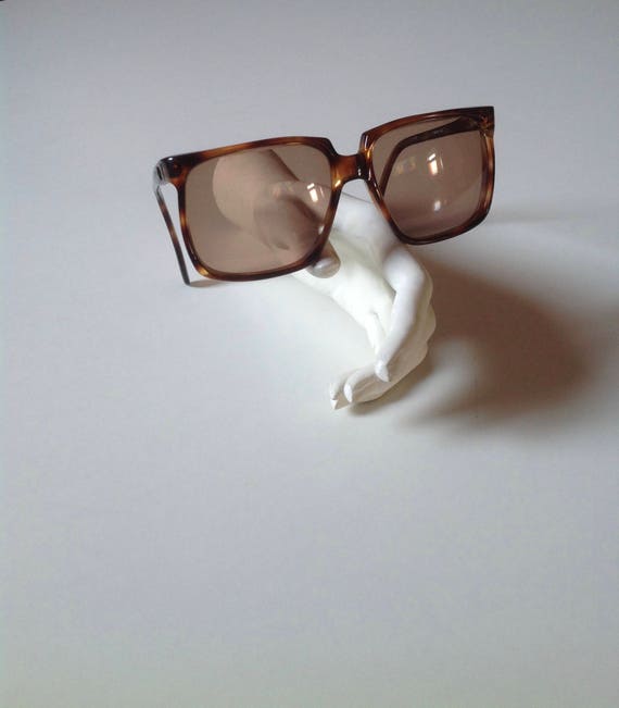 Vintage 70s PIERRE CARDIN Brown Mod Tortoise Shel… - image 1