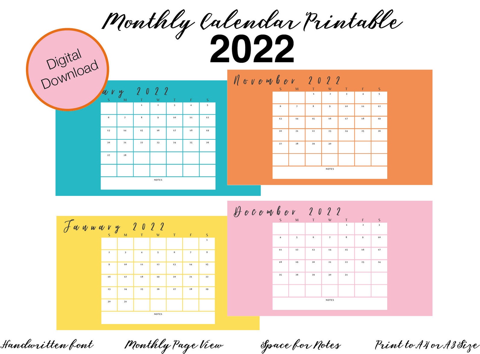 printable mini calendar 2022 printable mini calendar 2022
