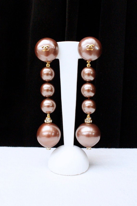 Chanel gripoix pearl earrings - Gem