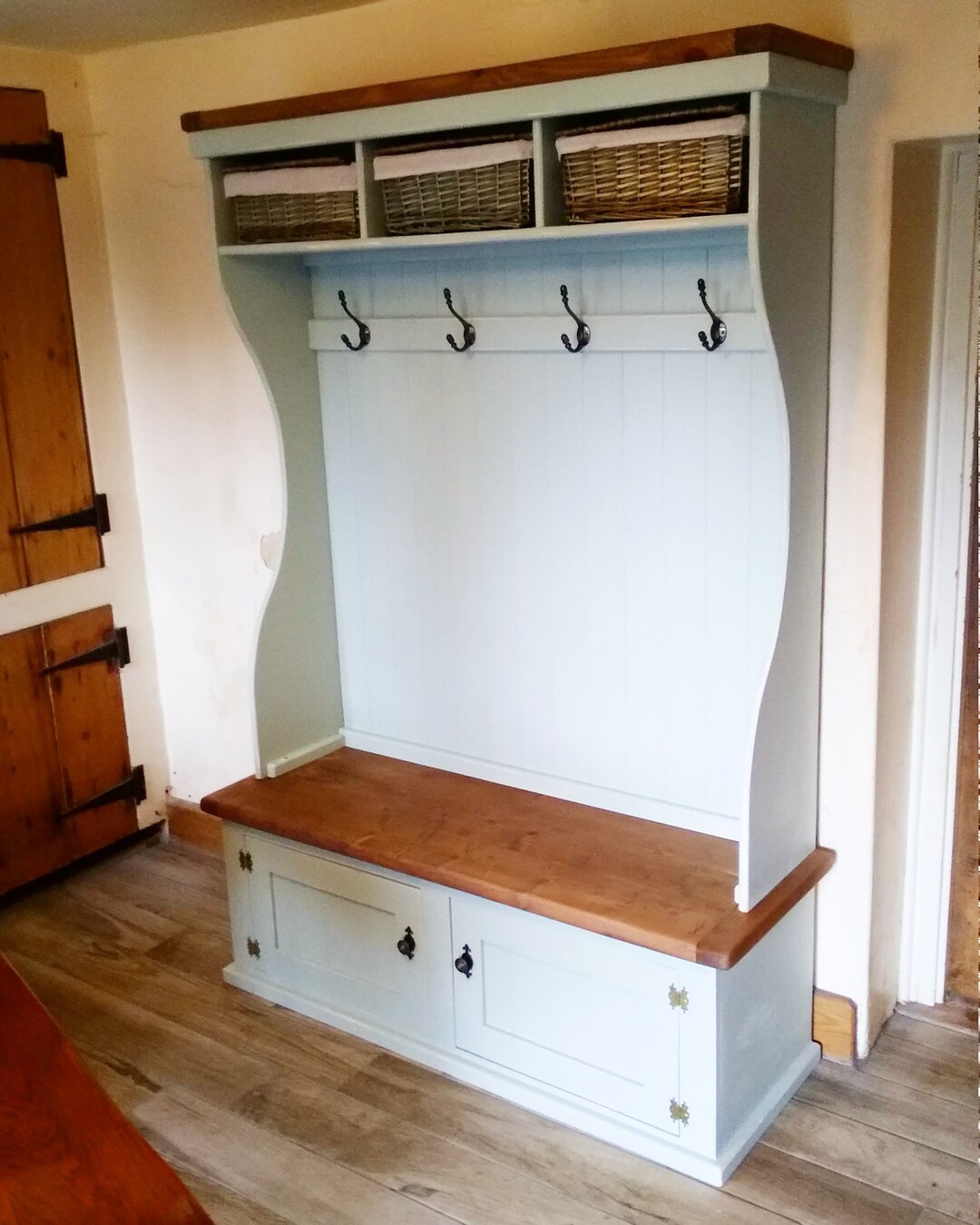 Coat Rack Mud Room Shoe Storage Etsy UK