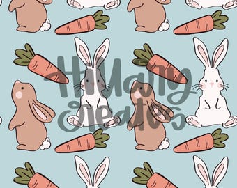 Bunny Trail | Easter Pattern| Seamless Pattern