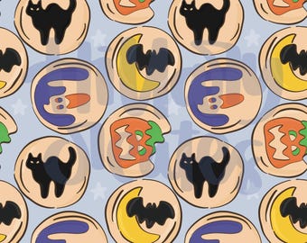Halloween Cookies | Seamless Pattern