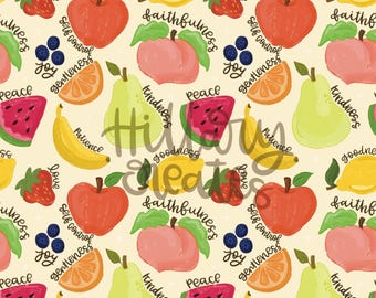 Fruits of the Spirit | Seamless Pattern
