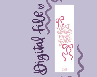 DIGITAL ITEM | Book Girlie Bookmark | Printable Bookmarks