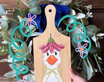 Flower Goose Cutting Board | Cutting Board | Kitchen Decor