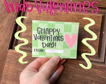 DIGITAL | Kids Class Valentine Card | Chappy Valentines Day