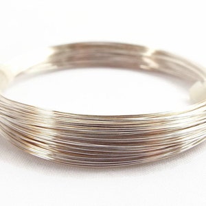 Silver Filled Wire, 15-28 Gauge, 0.3-1.50mm, Wire Wrapping, Sterling Silver Fill, Jewelry Wire, Silver Wire, 10% Sterling Silver, UK Wire image 4