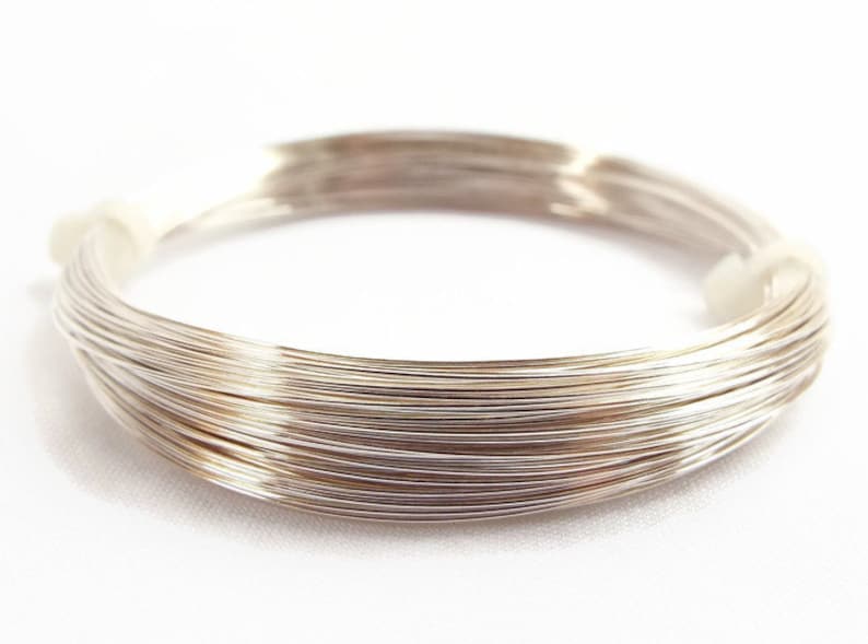 Silver Filled Wire, 15-28 Gauge, 0.3-1.50mm, Wire Wrapping, Sterling Silver Fill, Jewelry Wire, Silver Wire, 10% Sterling Silver, UK Wire image 4