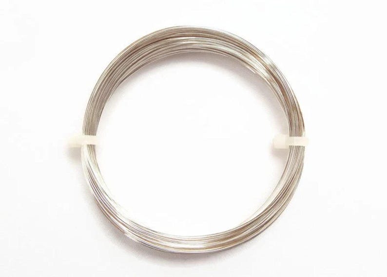 Fil de cuivre plaqué argent de 0,4 mm de calibre 26, 20 mètres pour l'emballage de câbles et la fabrication de bijoux, anti ternissement image 2