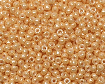 10g Miyuki Caramel Seed Beads, Approx 1100 Beads, Size 11/0 #0593, Quality Japanese Beads, Miyuki Light Brown, UK Shop