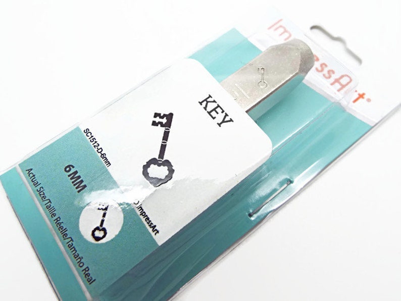 6mm Design Stamping Tool Hand Stamping Key Symbol Metalwork Tool Key Metal Stamp Key Jewelry Stamped Jewelry UK Seller