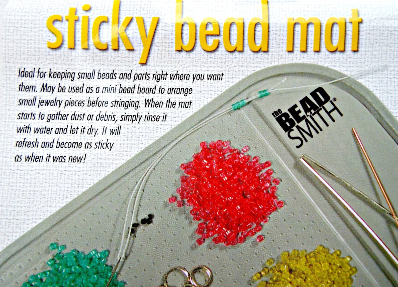 7.5in Sticky Bead Mat Stop Beads Rolling Beadsmith Beading Etsy