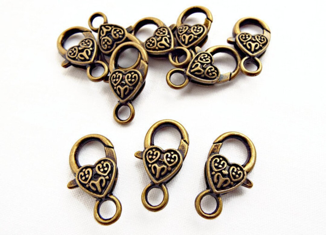 10 Bronze Clasps Giant Clasps Antique Bronze Metal Clasps Etsy UK
