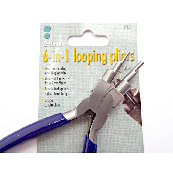 Bail Making Pliers, 6 in 1 Looping Plier, Wire Shaping Tool with 6 Loop Sizes, Wire Wrapping Jewellery Making Tool