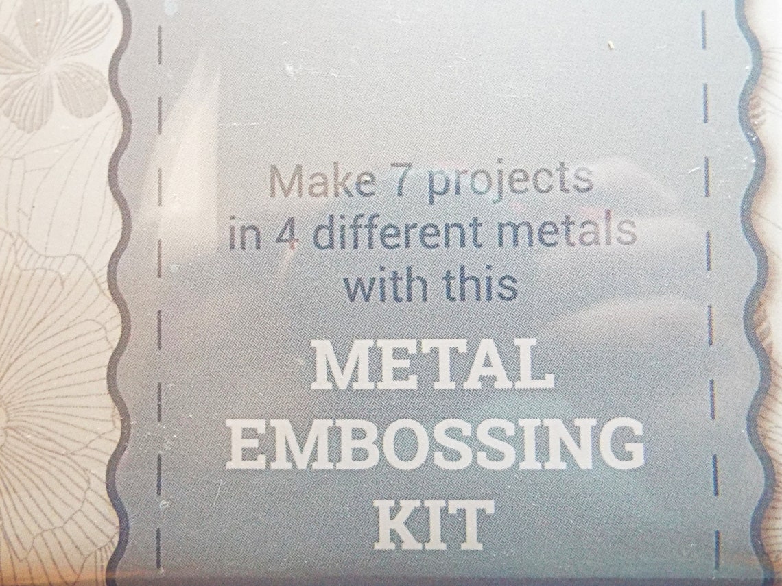 Complete Metal Embossing Kit Metal Craft Kit 7 Projects Etsy UK