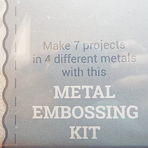 Complete Metal Embossing Kit, Metal Craft Kit, 7 Projects, Starter Kit, Make Picture Frames, Magnets, Jewel Box, 4 Metal Sheets, UK Made image 6