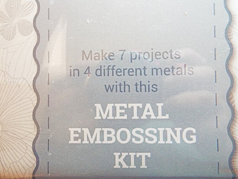 Complete Metal Embossing Kit, Metal Craft Kit, 7 Projects, Starter Kit, Make Picture Frames, Magnets, Jewel Box, 4 Metal Sheets, UK Made image 6