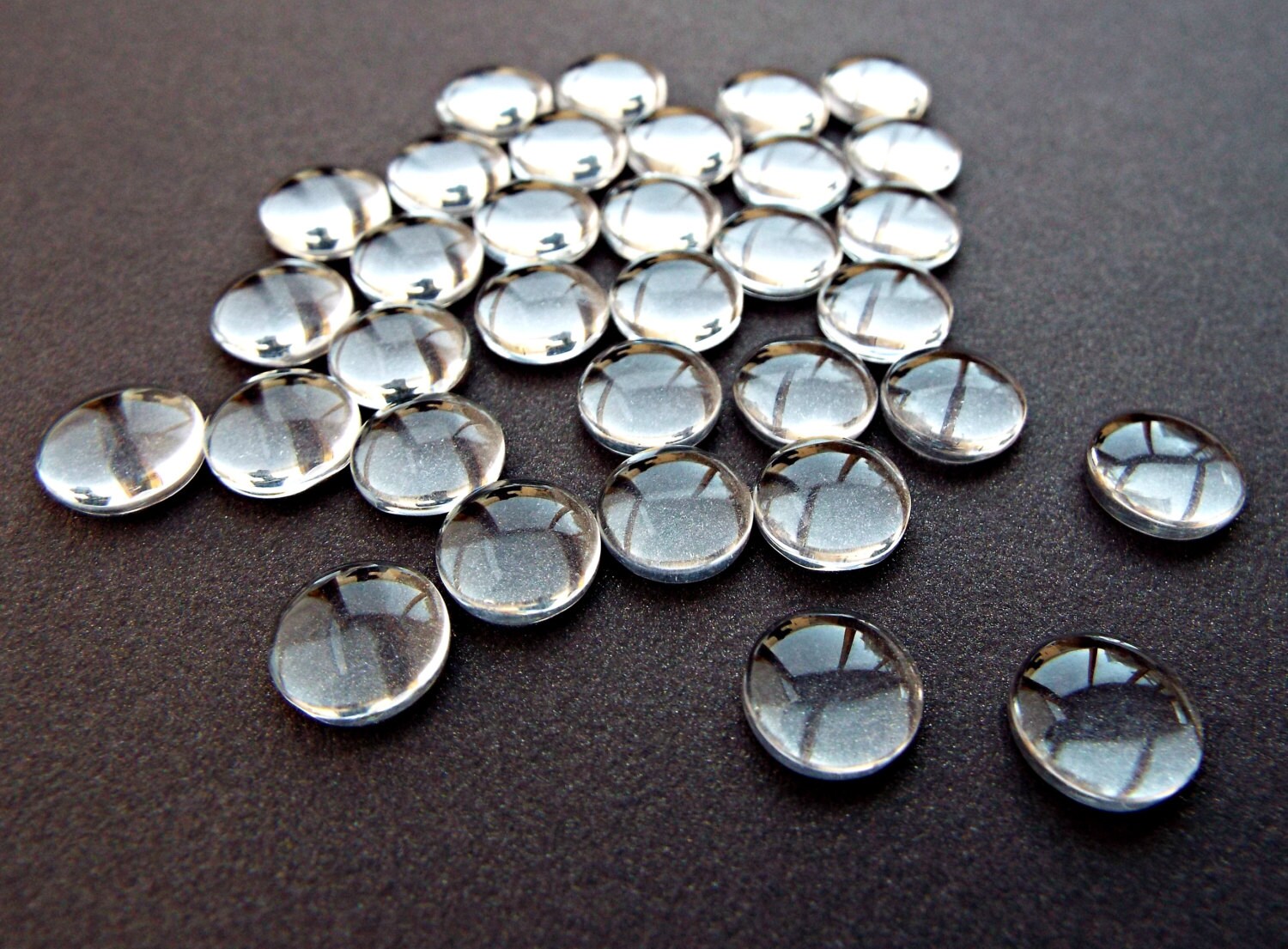 12mm Glass Cabochons 25 or 50 Clear Cabochons Glass Dome | Etsy