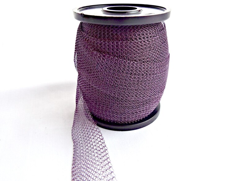 Purple Wire Mesh Knitted Wire Purple Jewelry Wire Colored Etsy